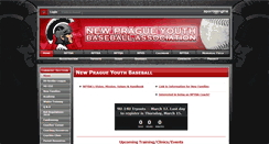 Desktop Screenshot of newpraguetrojanbaseball.com